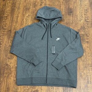 Nike Multi Sport Charcoal Full-Zip Hoodie Size XXL